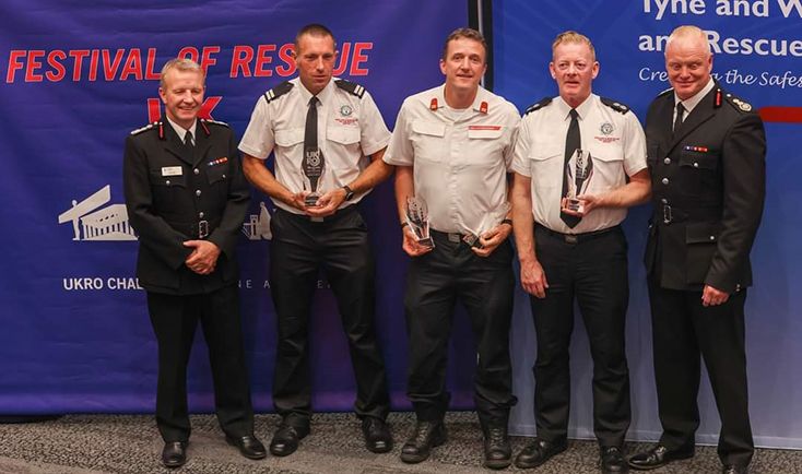 HWFRS bags haul of awards at UKRO National Festival of Rescue in Tyne and Wear