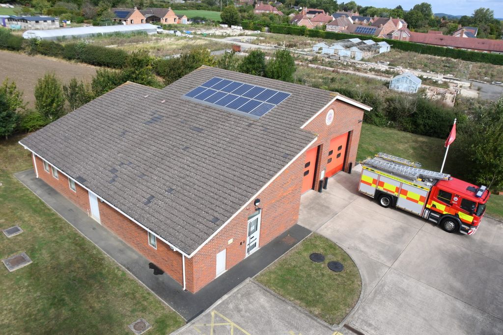 fire station taken from above