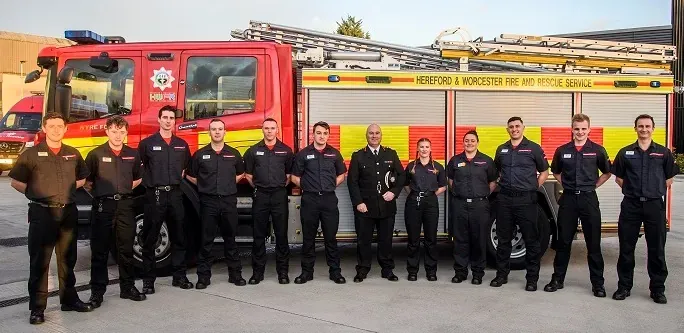 Herefordshire and Worcestershire’s latest wholetime firefighters formally ‘welcomed aboard’ at glittering pass-out celebration