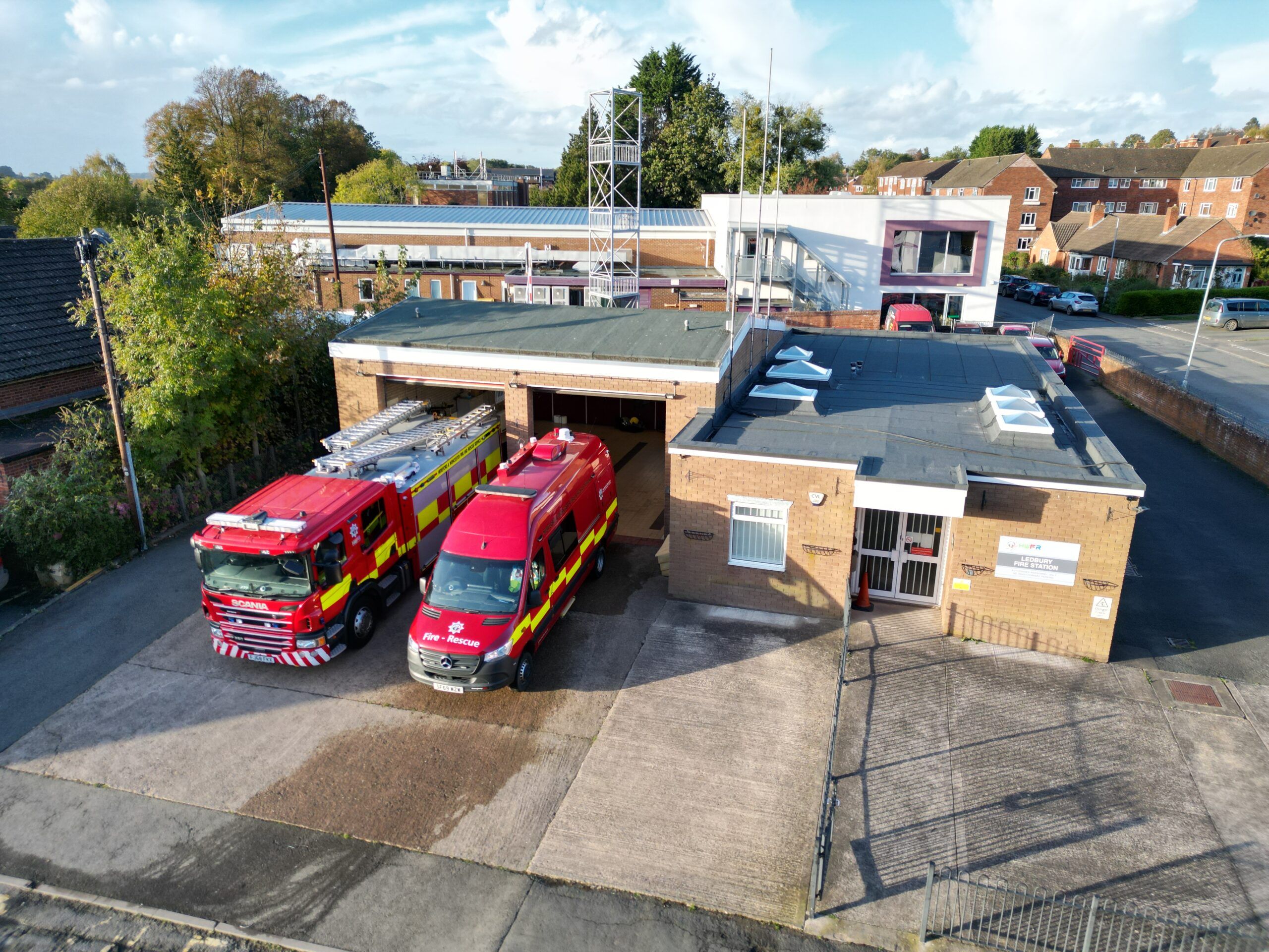 Ledbury Fire Station.