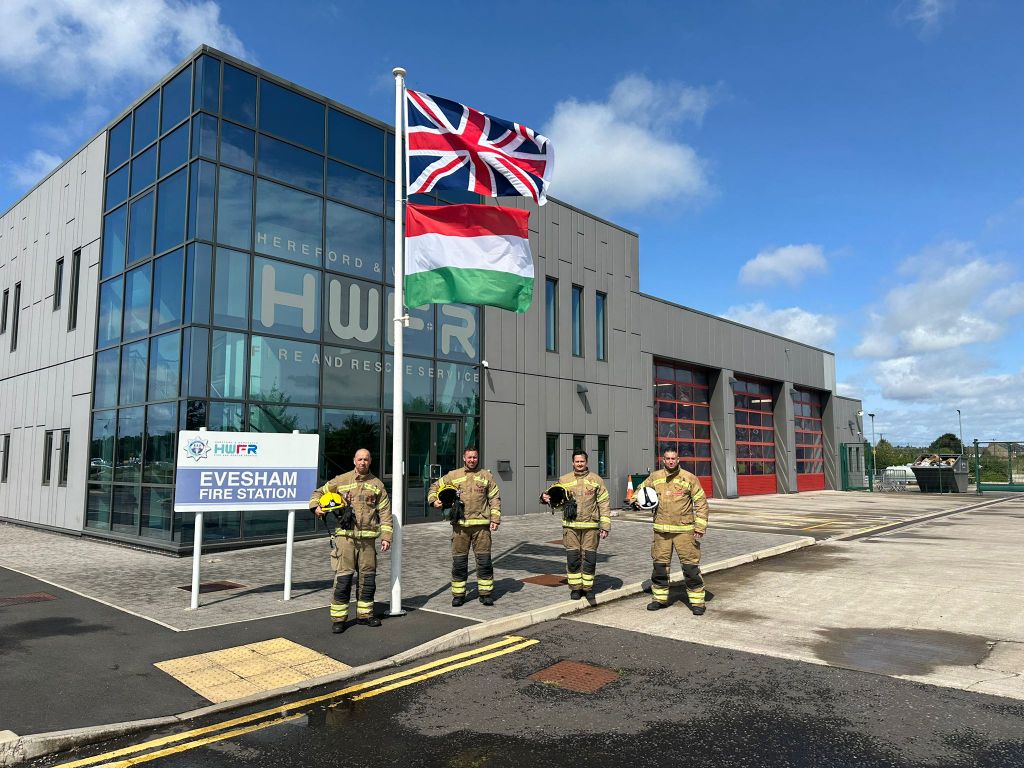 Hungarian flag flies to celebrate fire station’s diverse work force