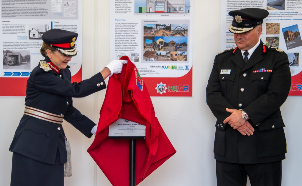 New Broadway Fire Station opened by Worcestershire’s Lord-lieutenant