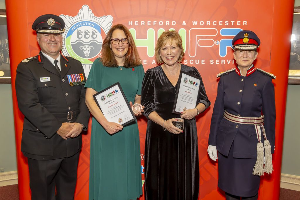 Fire Service Staff recognised at Worcestershire medals and awards ceremony for their exceptional work